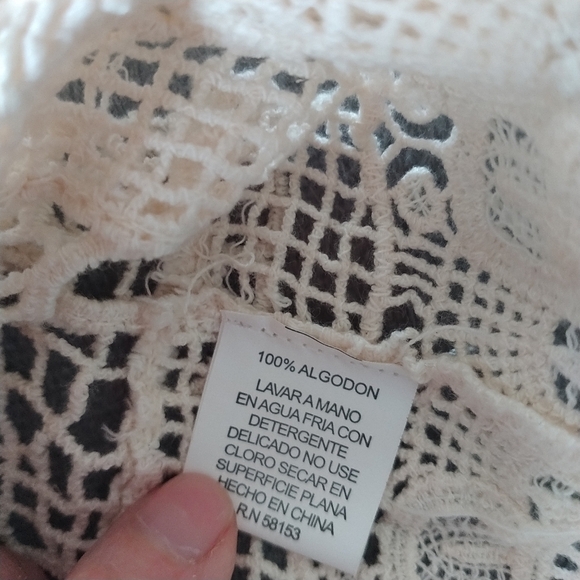 RAGA Beige Crochet Top XS - Picture 13 of 14